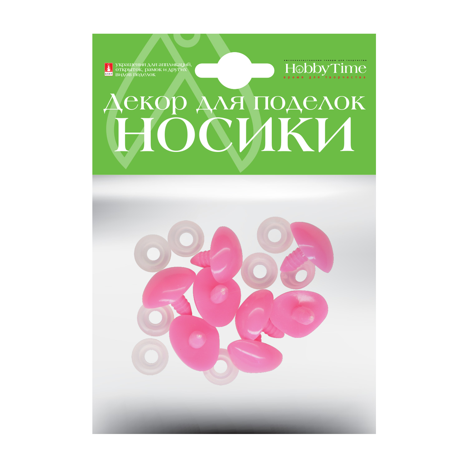 

ДЕКОРАТИВНЫЕ ЭЛЕМЕНТЫ "НОСИКИ" ВИНТОВЫЕ ТРЕУГОЛЬНЫЕ (РОЗОВЫЕ) 23Х21ММ, Арт. 2-781/21, Разноцветный