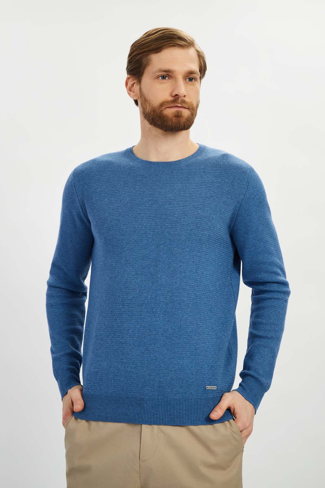

Джемпер мужской Baon B6322015 белый 2XL, B6322015