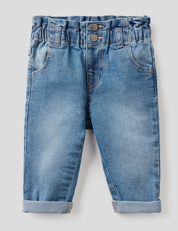 

Джинсы для девочек Benetton цв. голубой р.86, 21A_4RW455EV0