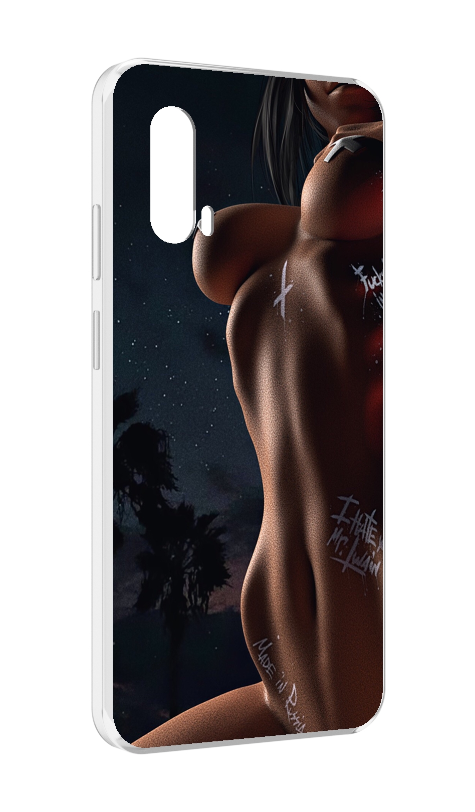 

Чехол MyPads белые-татуировки-на-теле для Blackview BV7100, Прозрачный, Tocco