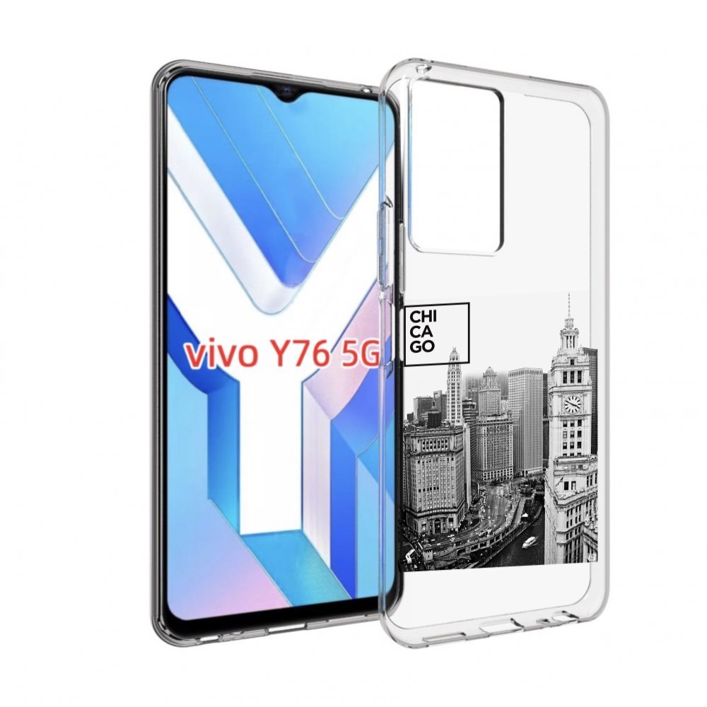 

Чехол MyPads черно белый чикаго для Vivo Y76 5G, Прозрачный, Tocco