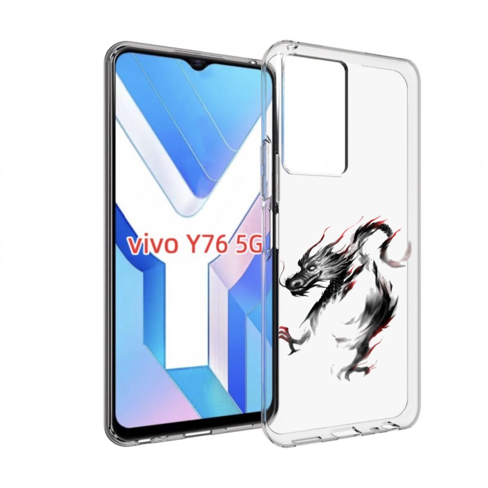 

Чехол MyPads черный дракон для Vivo Y76 5G, Прозрачный, Tocco