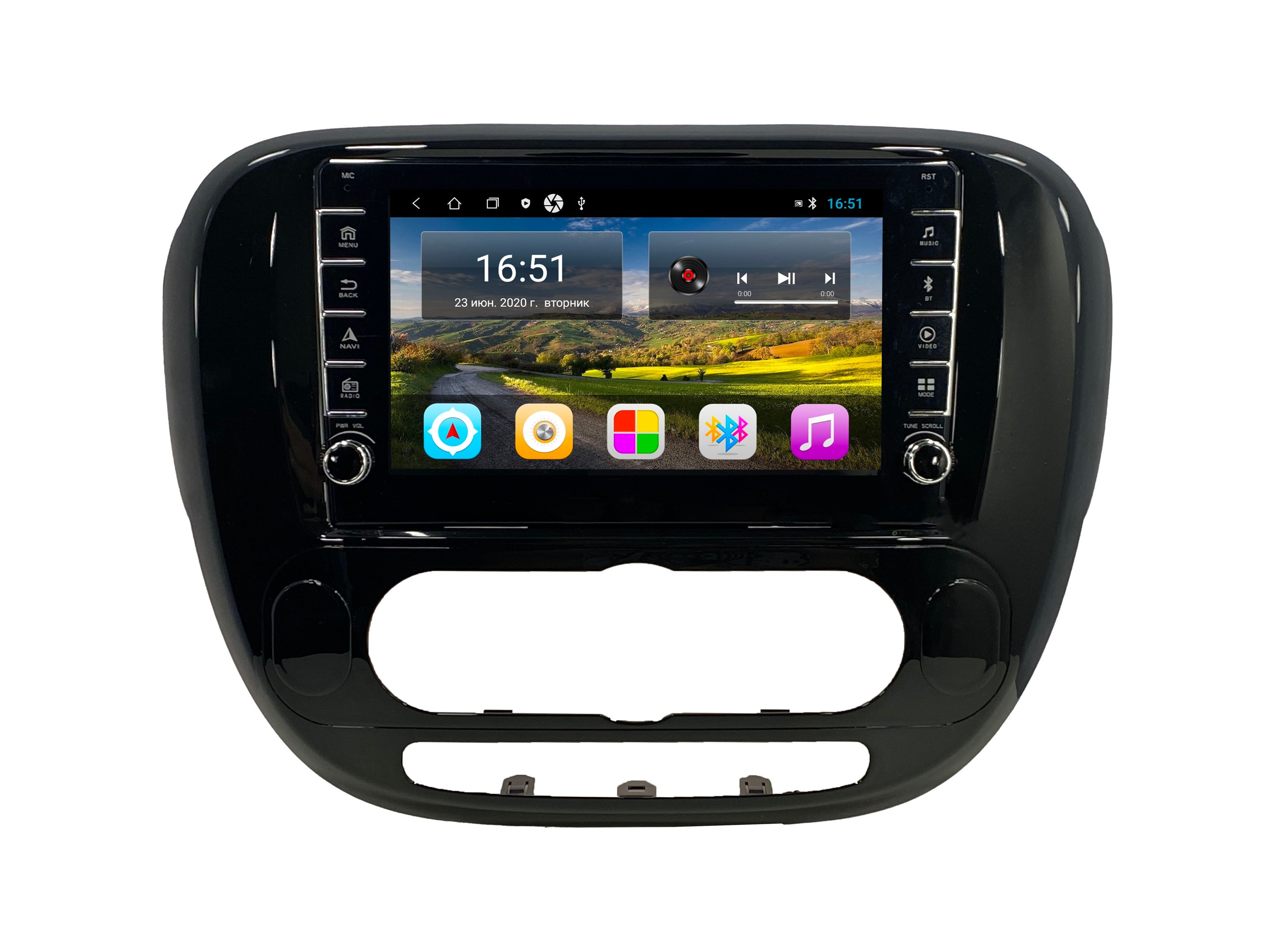 Автомагнитола ANDROID KIA Soul 2 2013-2019 Климат контроль, Android 12, 2/16GB, с крутилка