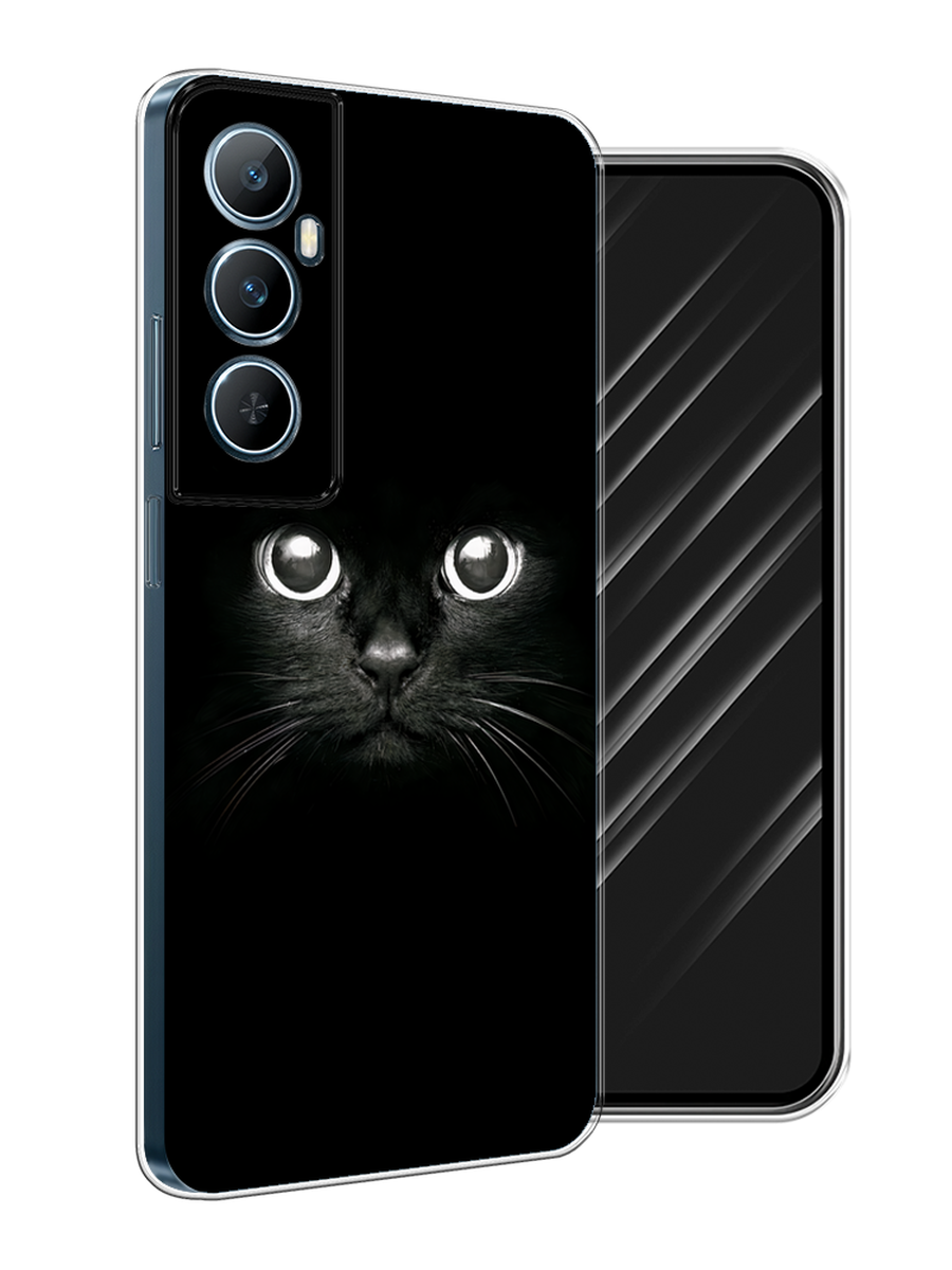 

Чехол Awog на Realme C65 "Взгляд черной кошки", Черный;белый;серый, 2516750-1