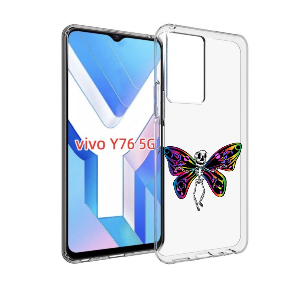 

Чехол MyPads эффект бабочки для Vivo Y76 5G, Прозрачный, Tocco
