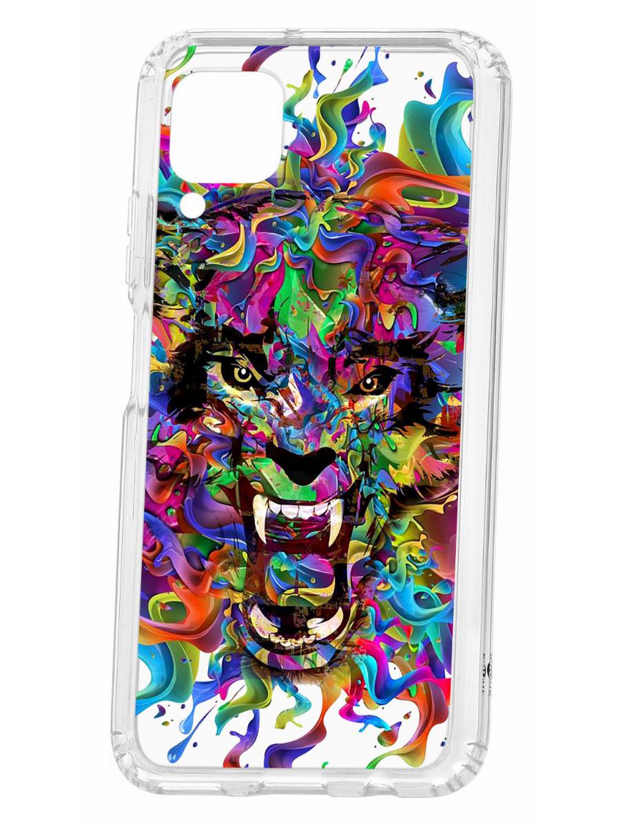 фото Чехол для huawei p40 lite kruche print colored beast кruче