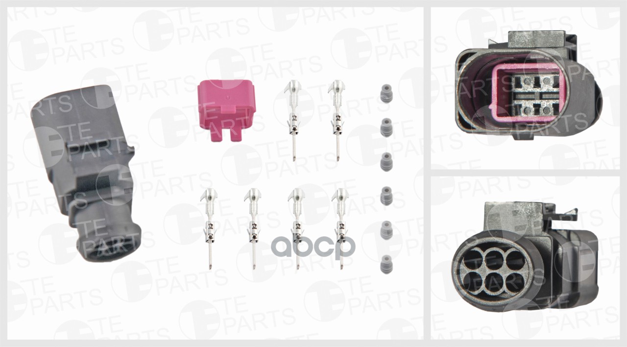 

Разъём 6ти Контактный (3x3)(Комплектация: 6-Pin, 6 Уплотнений, Фиксатор) TE PARTS арт. 774