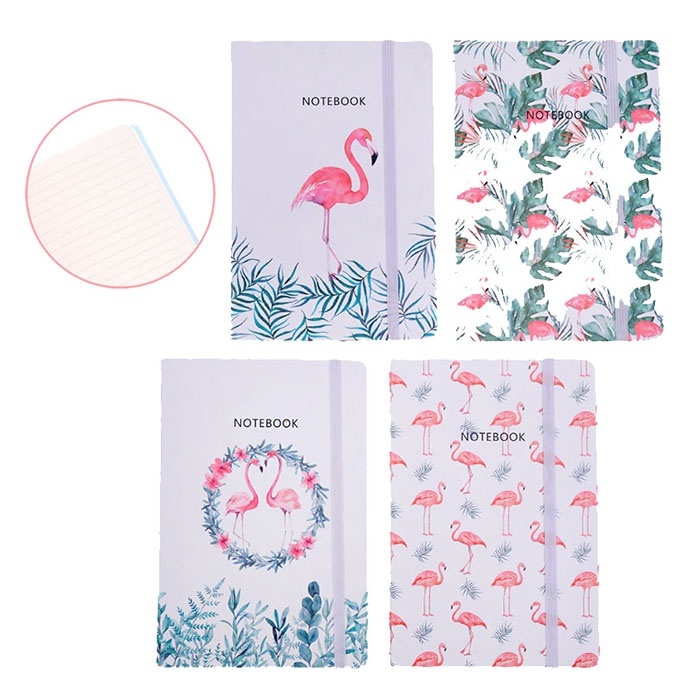 

Mazari "Flamingo", A5, 96 листов, на резинке, линованный