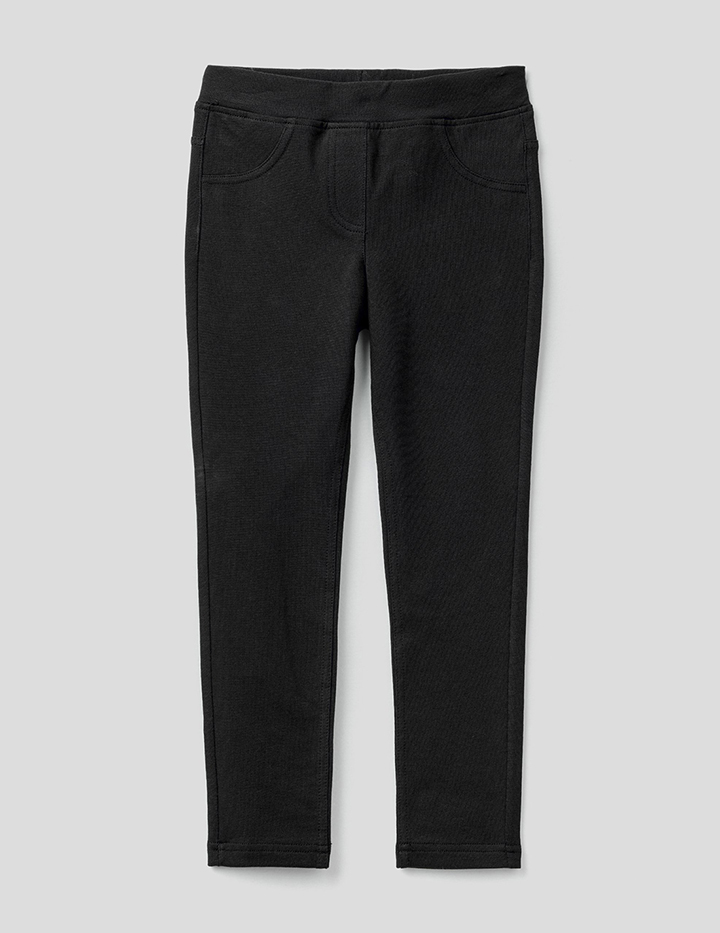 

Джеггинсы для девочек Benetton цв. черный р.140, 21A_4T3257LY0