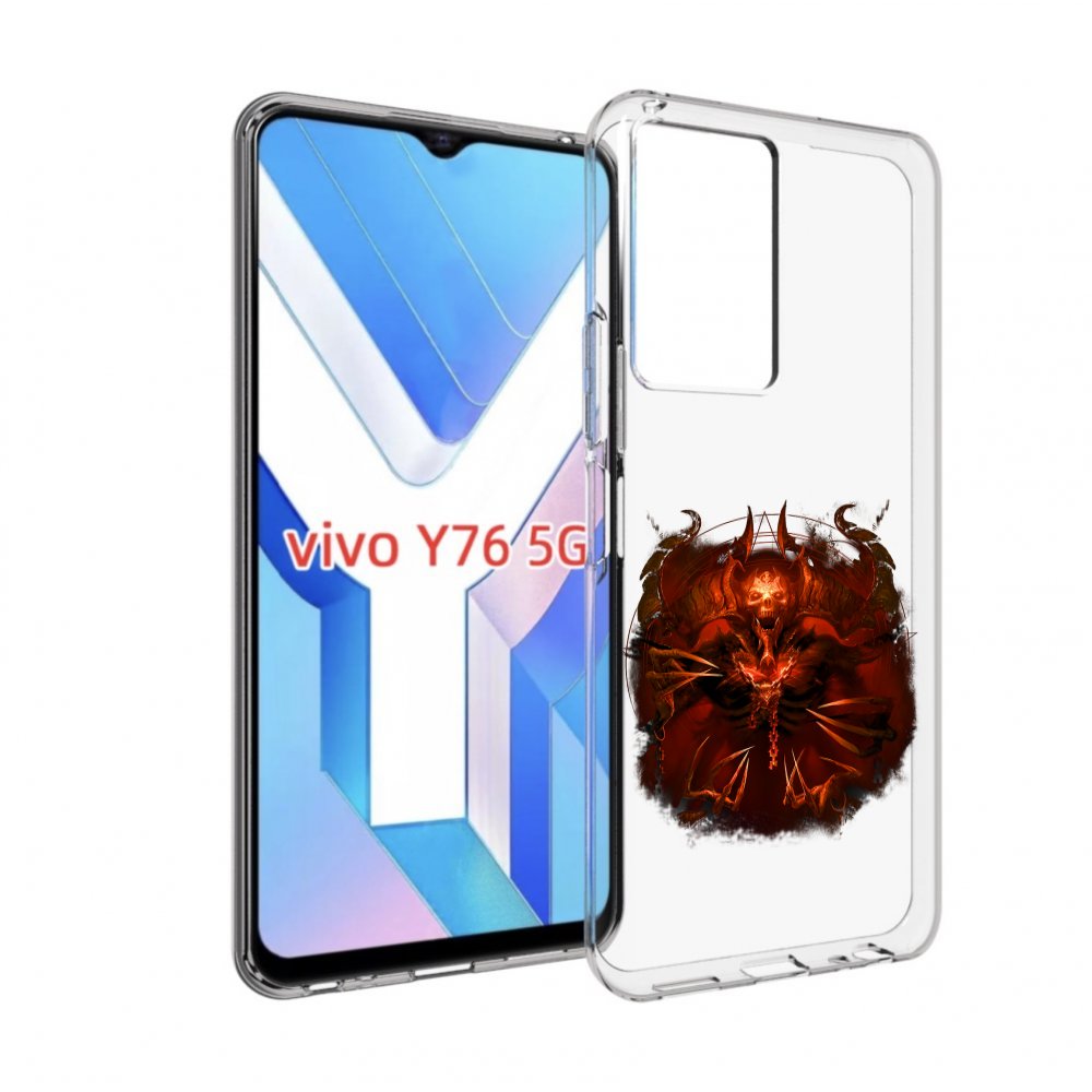 

Чехол MyPads яркий демон для Vivo Y76 5G, Прозрачный, Tocco