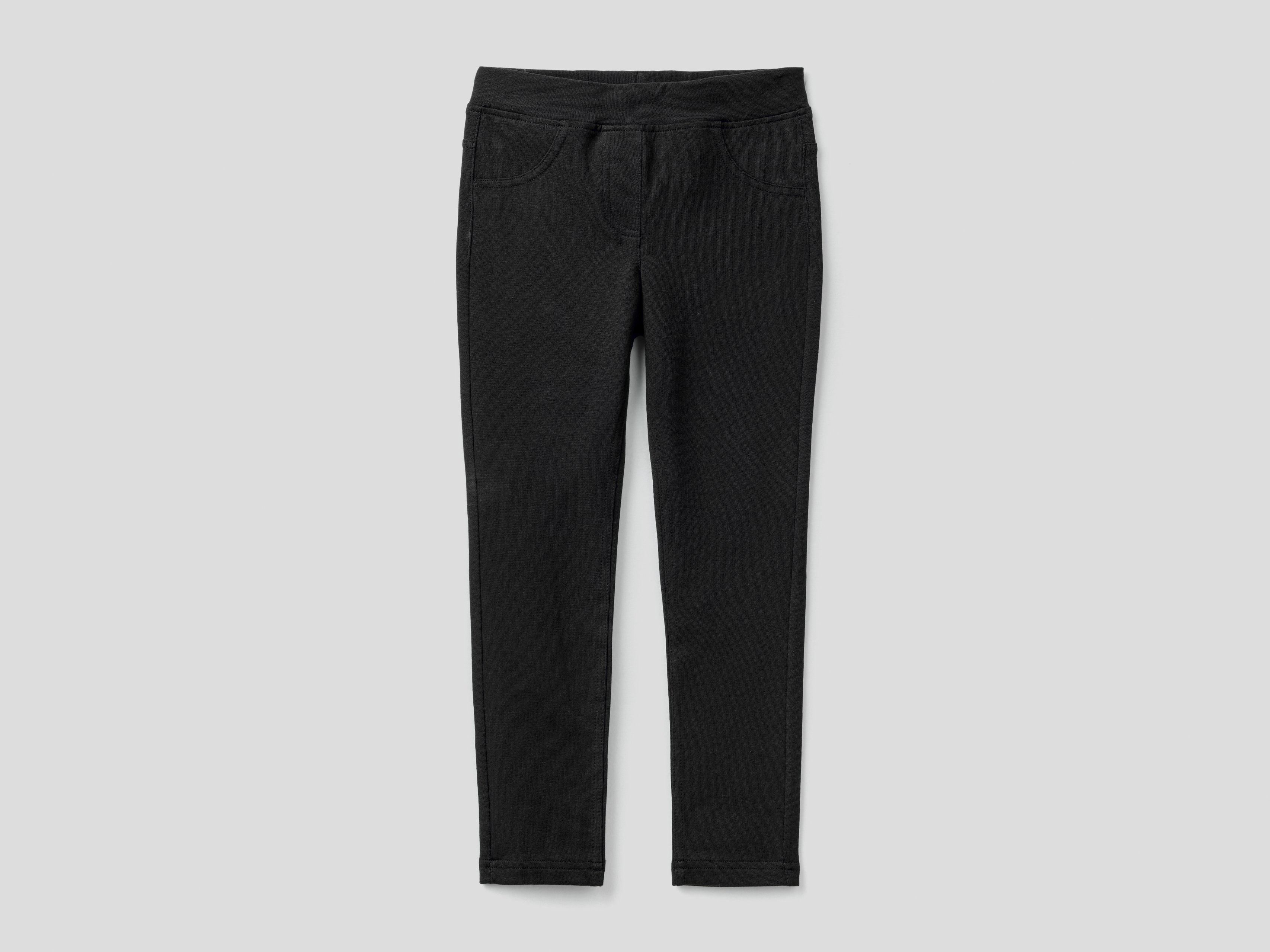 

Джеггинсы для девочек Benetton цв. черный р.146, 21A_4T3257LY0