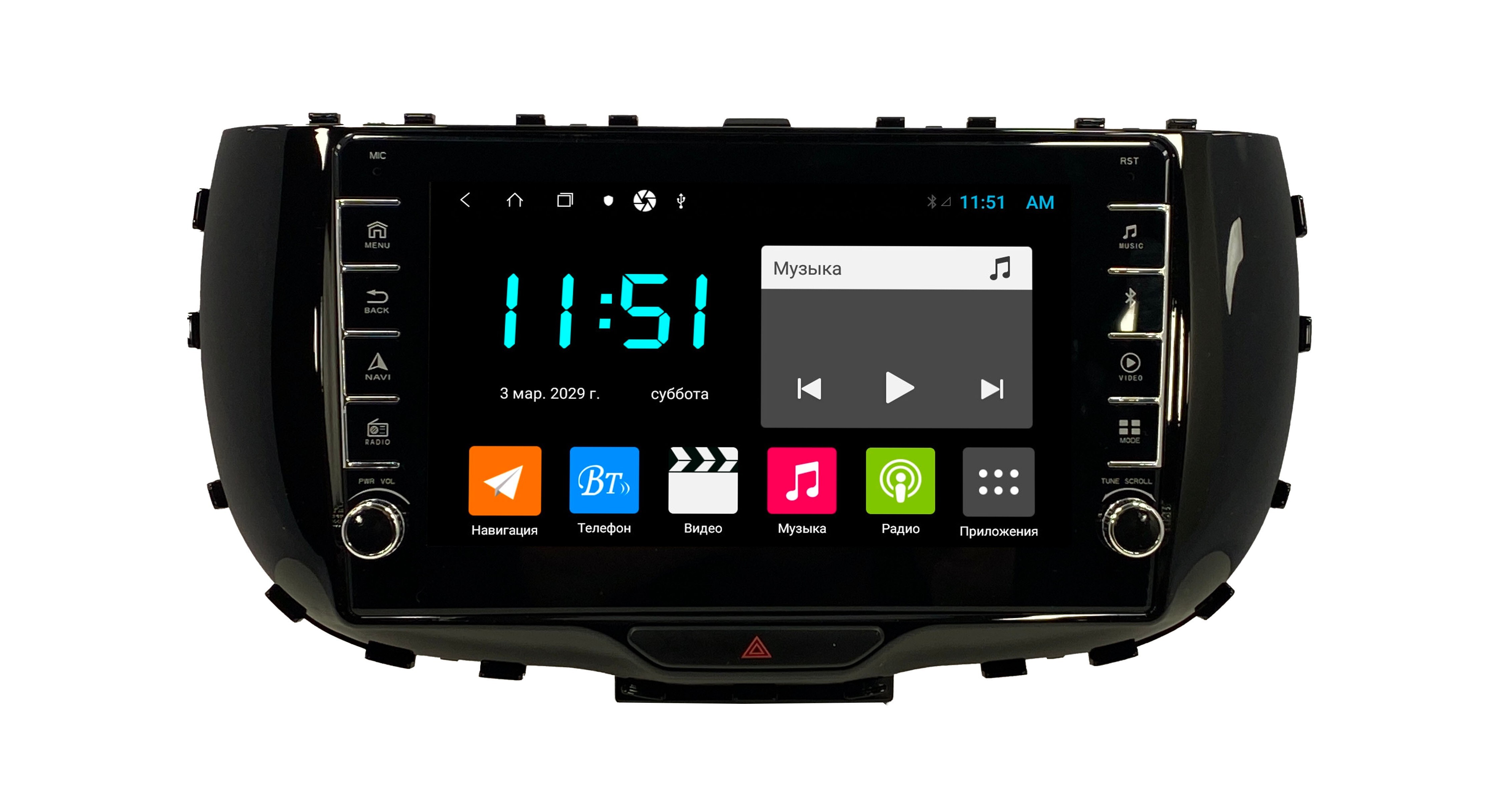 Автомагнитола ANDROID KIA Soul 3 2019 464GB с крутилками Android 12 Мультируль ШГ 2863100₽