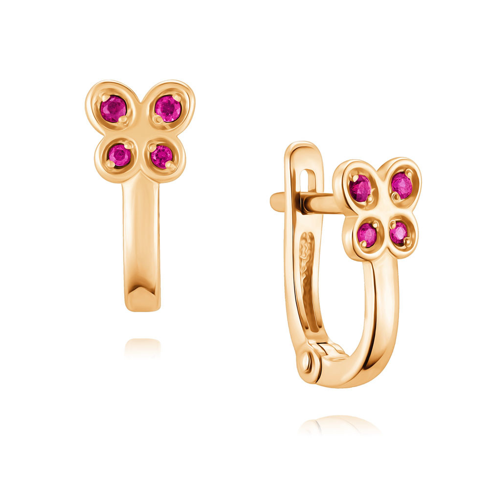 

Серьги из красного золота ADAMAS 24041332/01-А50-541, рубин, 24041332/01-А50-541