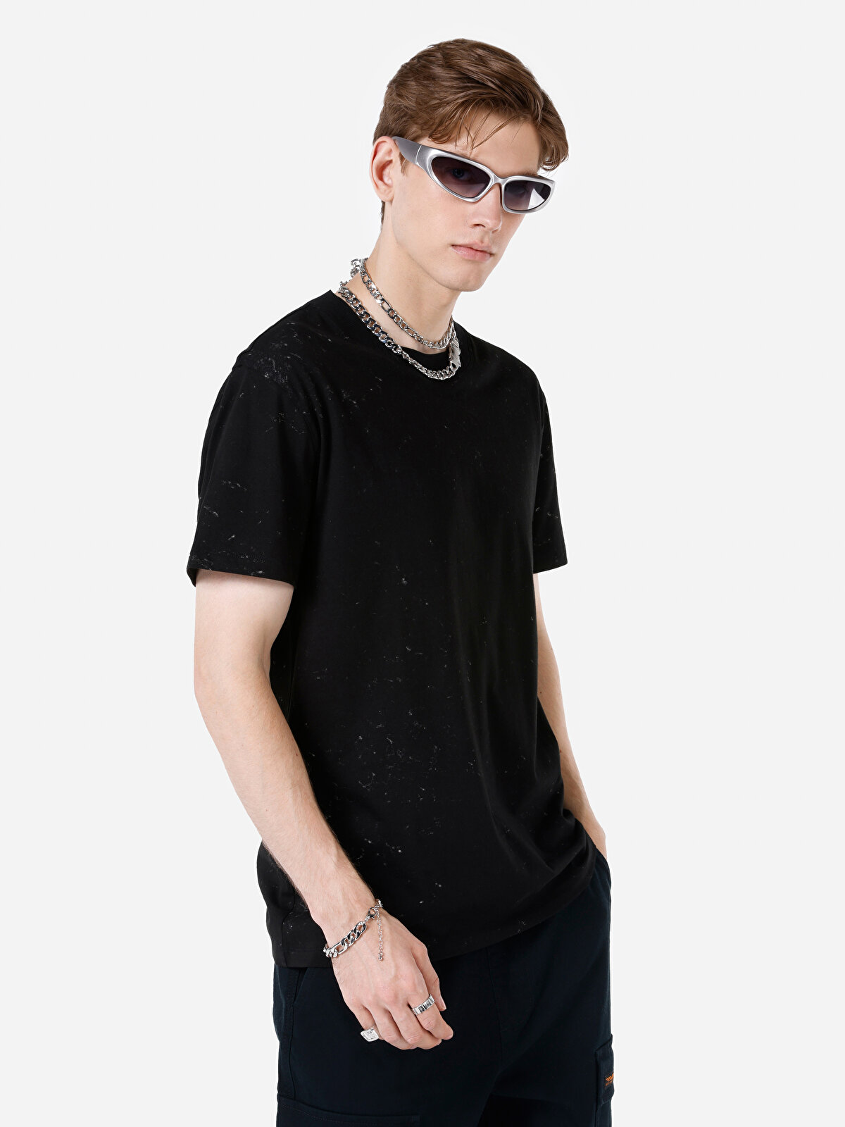 

Футболка мужская Colin's CL1066686 черная S, Черный, CL1066686
