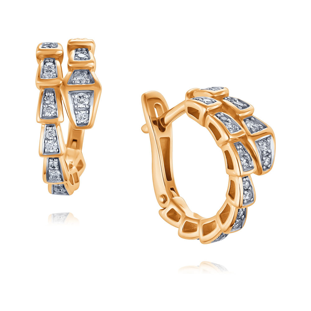 

Серьги из желтого золота ADAMAS 24041338/01-А55Д-41, бриллиант, 24041338/01-А55Д-41