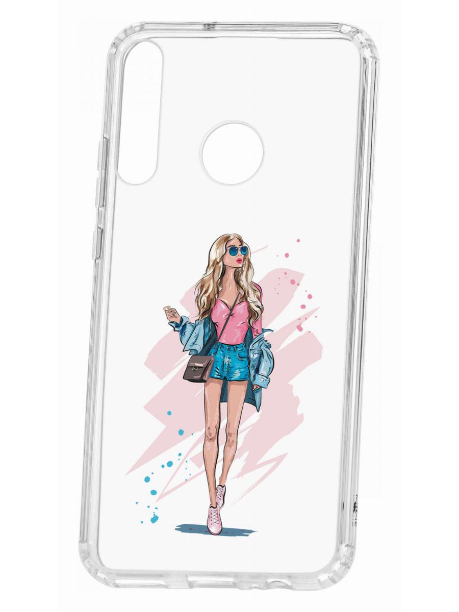 фото Чехол для huawei p40 lite e kruche print fashion girl кruче