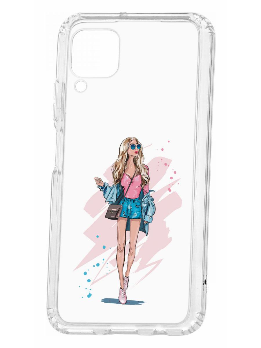 фото Чехол для huawei p40 lite kruche print fashion girl кruче