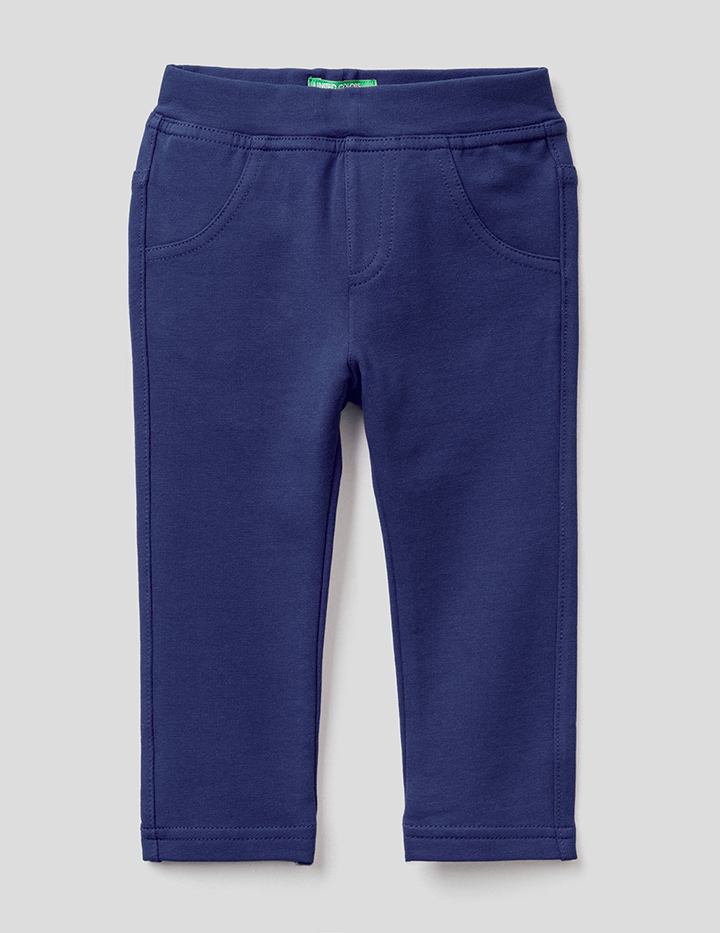 

Джеггинсы для девочек Benetton цв. синий р.80, 21A_4T3257M50