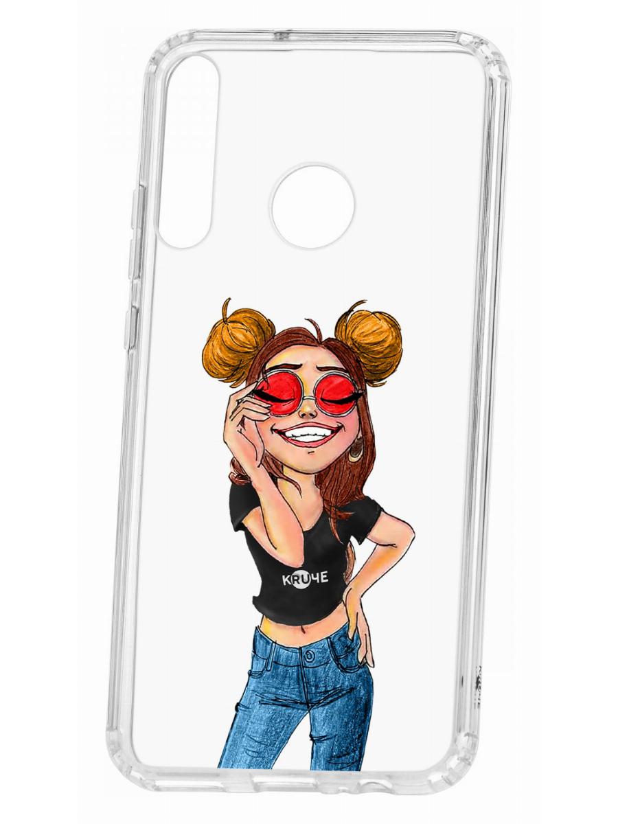 фото Чехол для huawei p40 lite e kruche print smiling кruче