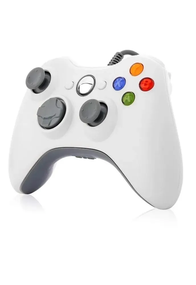 

Геймпад проводной Vidges для Xbox 360 и ПК белый, Xbox 360 и ПК