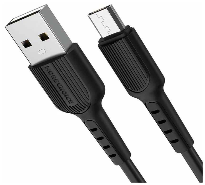 Дата-кабель More choice K26m USB - Micro USB TPE, 2A, 1 м, Black (повреждена упаковка)