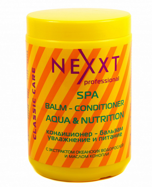 фото Кондиционер-бальзам увлажнение и питание nexxt spa professional, 1000 мл nexxt professional