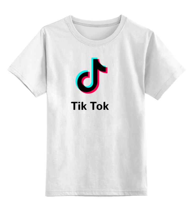 

Футболка детская Printio Тикток цв. белый р. 140, Тикток