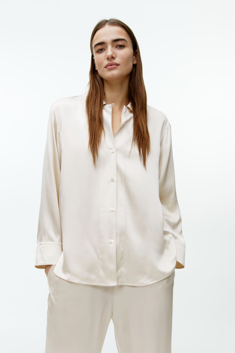 

Рубашка женская ARKET 0918866007 бежевая L (доставка из-за рубежа), 0918866007