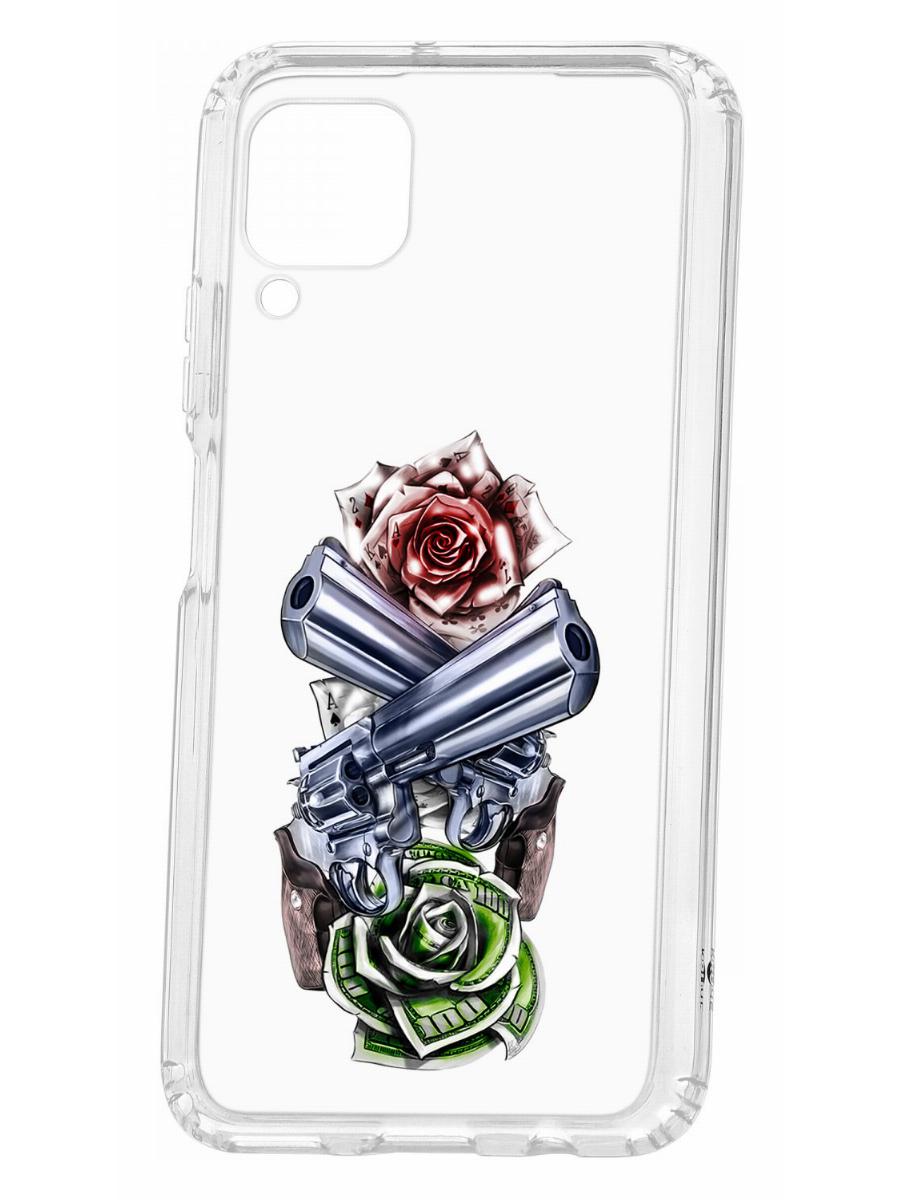 фото Чехол для huawei p40 lite kruche print карты деньги 2 ствола кruче