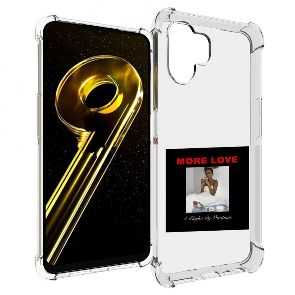 

Чехол бампер MyPads Drake & Sade - More Love для Realme 10 5G пр..., Прозрачный, Tocco
