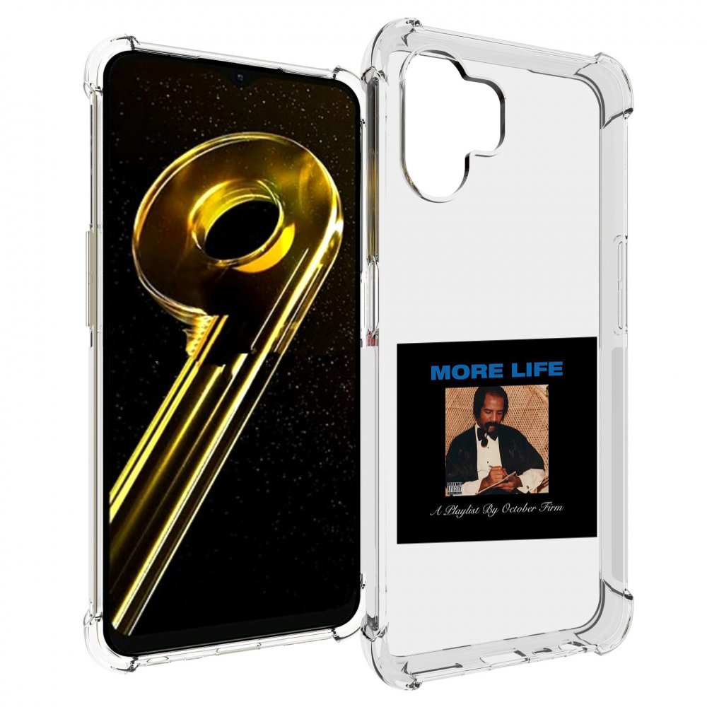 

Чехол бампер MyPads Drake - More Life для Realme 10 5G противоуд..., Прозрачный, Tocco