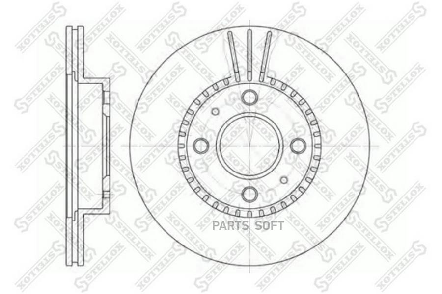 

Тормозной диск Stellox комплект 1 шт. 60202245VSX