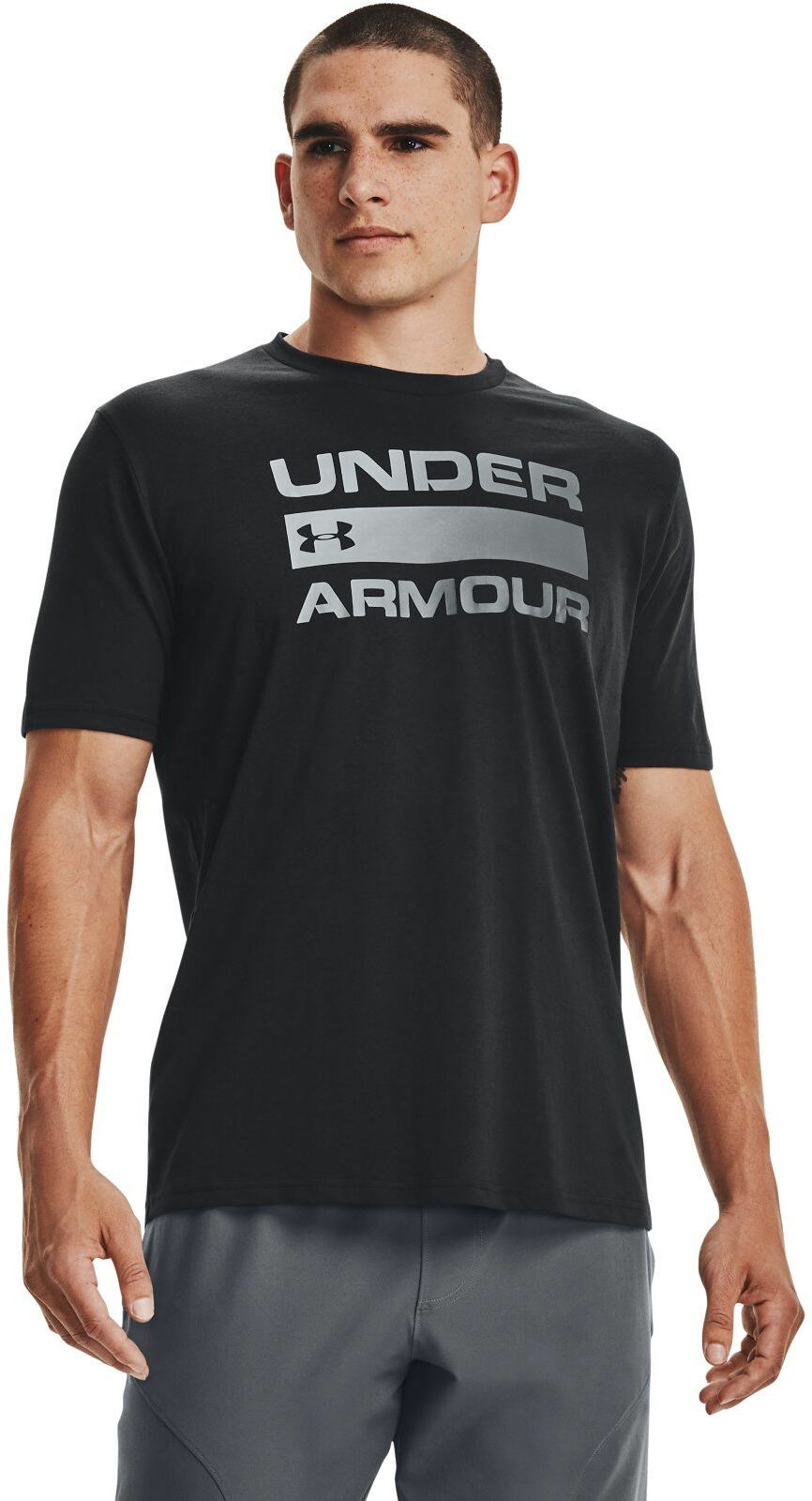 

Футболка мужская Under Armour UA TEAM ISSUE WORDMARK SS Black / / Rhino Gray черная XS, Черный, UA TEAM ISSUE WORDMARK SS Black / / Rhino Gray
