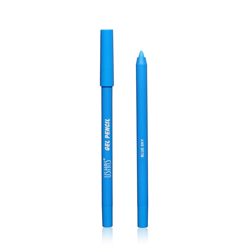 Водостойкий карандаш для век Ushas Gel Pencil Blue sky 1,6г artdeco карандаш для век с минералами mineral eye styler тон 83 mineral blue ocean