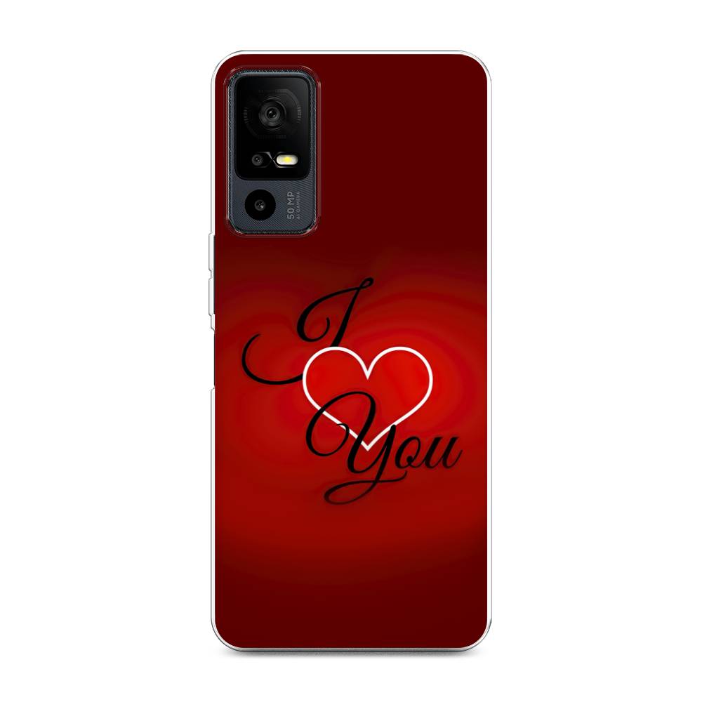 

Чехол Awog на TCL 40R 5G "I love you 3", Красный;черный, 291250-6