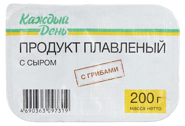 Сырный продукт плавленый с грибами «Каждый день» 50% ЗМЖ, 200 г