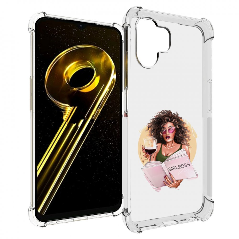 

Чехол бампер MyPads Girlboss with wine girlboss art love books a..., Прозрачный, Tocco