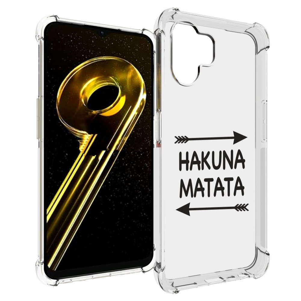 Чехол бампер MyPads Hakuna-Matata для Realme 10 5G противоударный