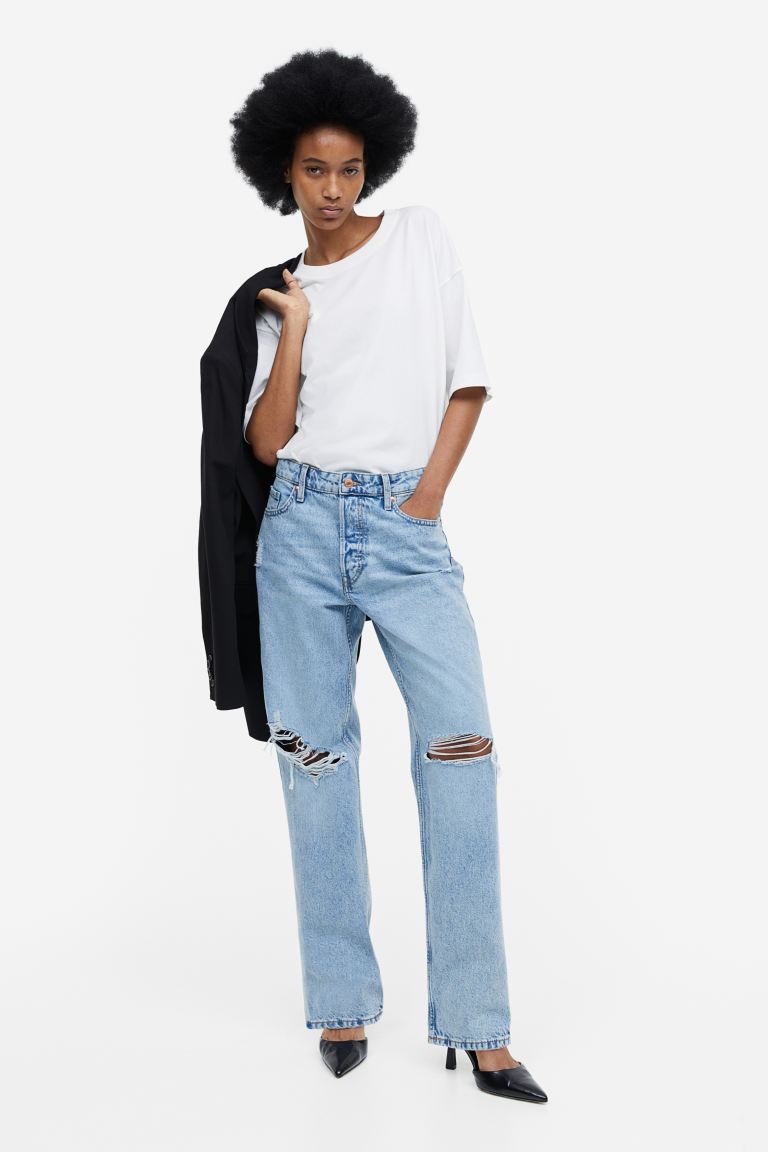 

Джинсы женские H&M 0922835012 синие 44 EU (доставка из-за рубежа), Синий, 0922835012
