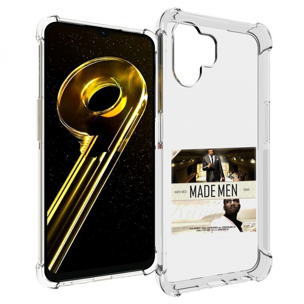 

Чехол бампер MyPads Kanye West & Drake - Made Men для Realme 10 ..., Прозрачный, Tocco