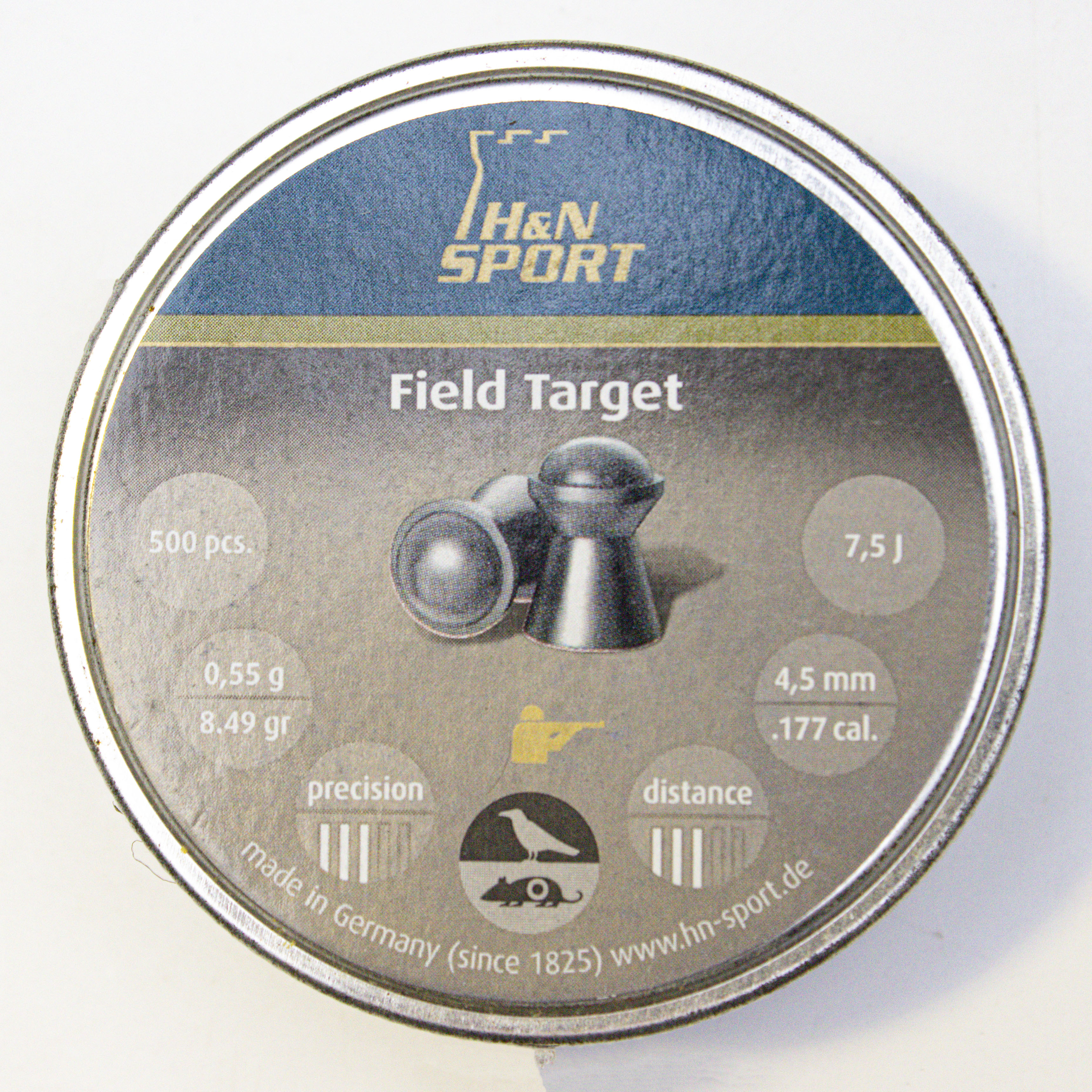 

Пули для пневматики H&N Field Target, 4.5 мм., 500шт, 0.55гр., ЦБ-00001111