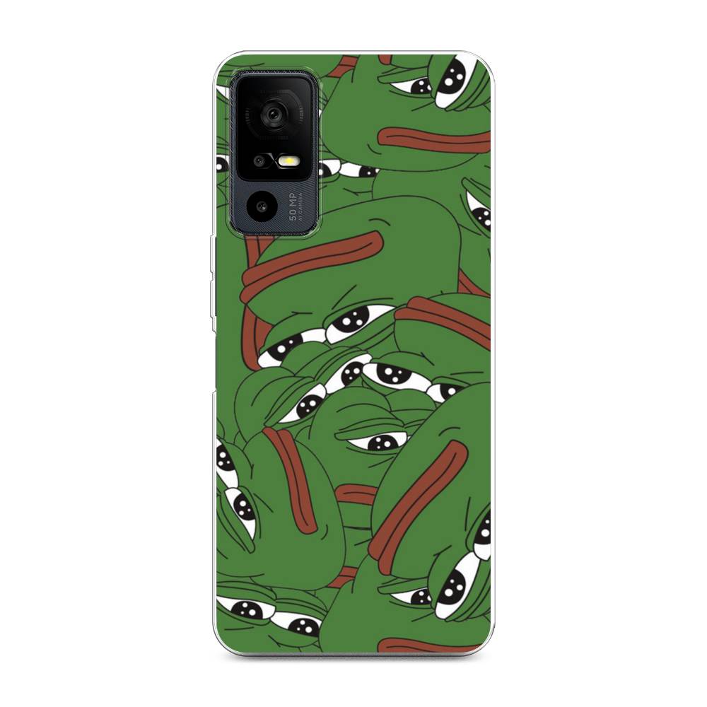 

Чехол Awog на TCL 40R 5G "Печальный frog", Зеленый;белый, 291250-9