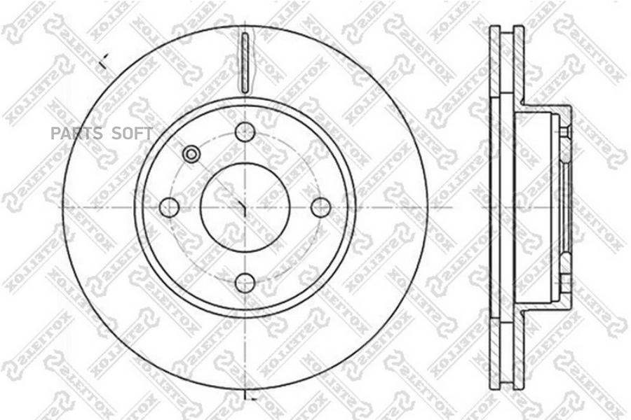

Тормозной диск Stellox комплект 1 шт. 60202529VSX