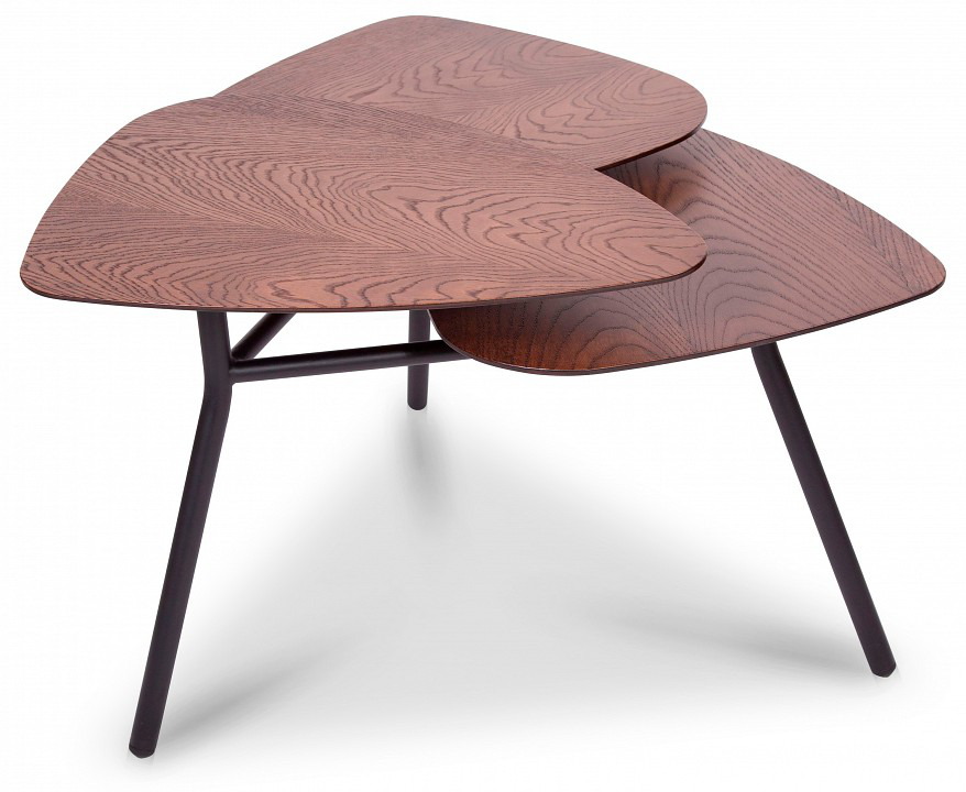 Стол журнальный Мебелик Флорэ орех американский