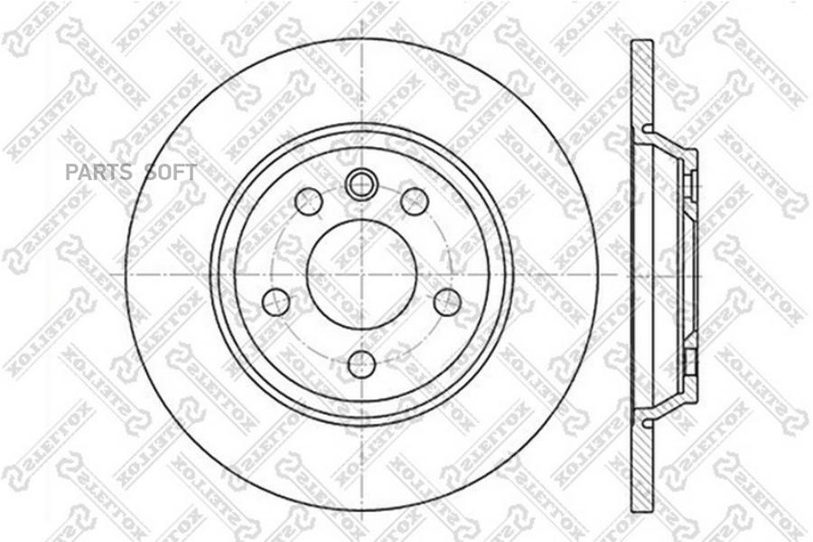 Тормозной диск Stellox комплект 1 шт. 60202552SX