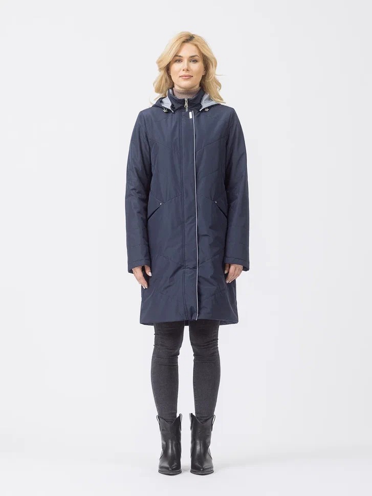 

Пальто женское Maritta 29-3024-10 синее 36 EU, Синий, 29-3024-10