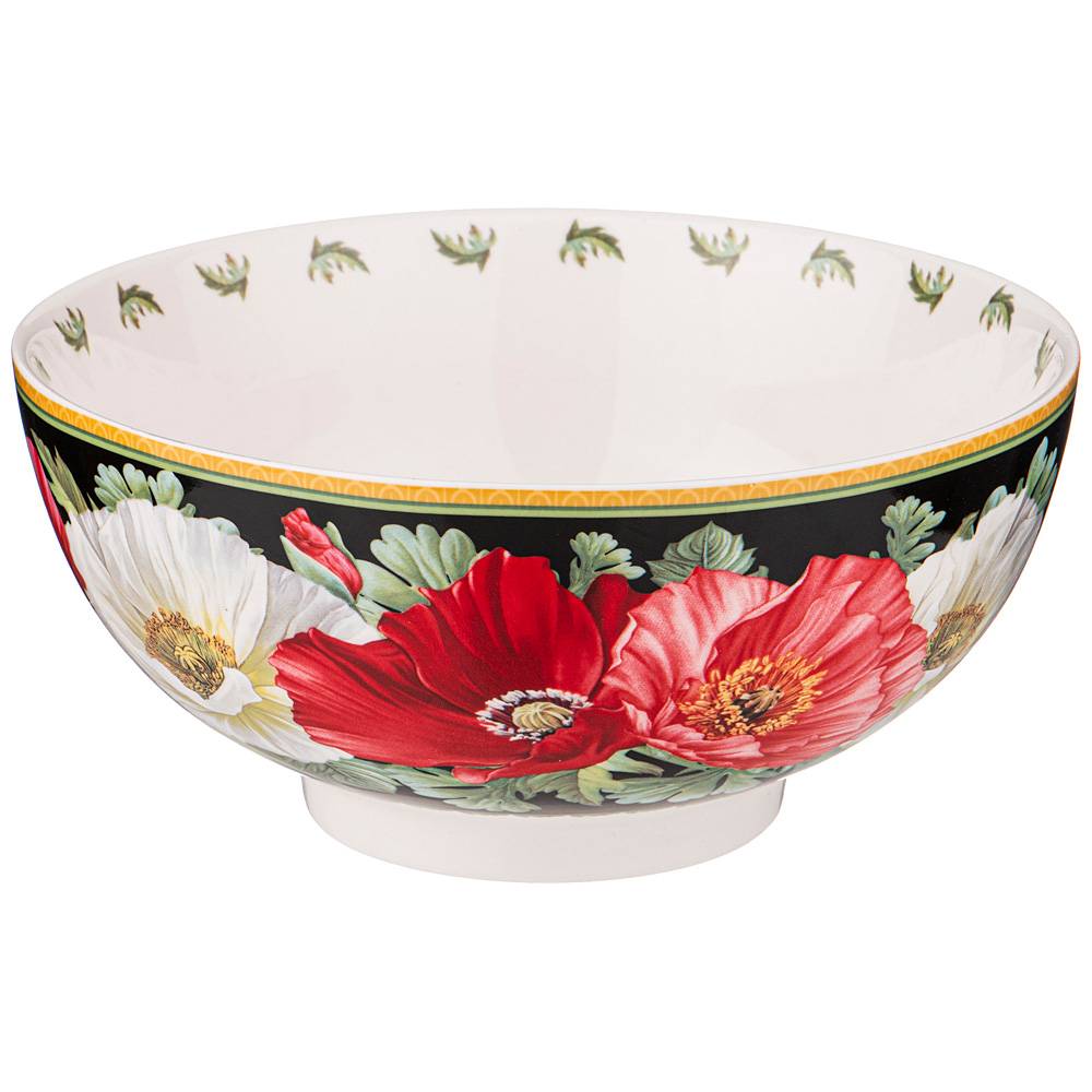 

Набор из 2 штук Салатник-тарелка суповая Lefard Маки 15х7см, черный, фарфор (104-765_2)