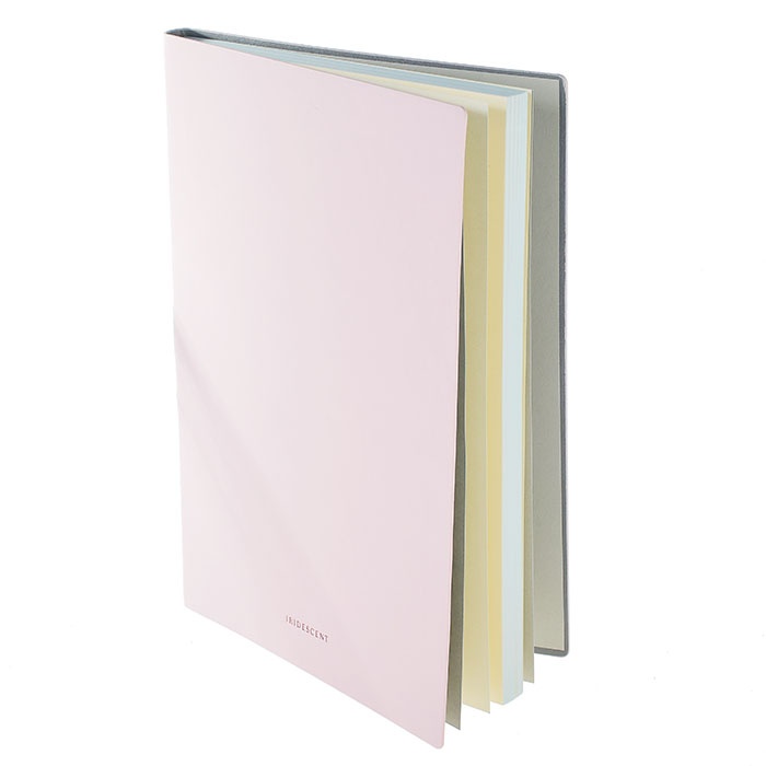фото Deli 96 листов, светло-розовый, 210х143 мм, искусственная кожа