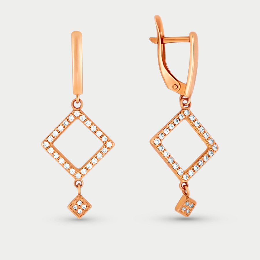

Серьги из золота с фианитом GOLD CENTER 20729, 20729