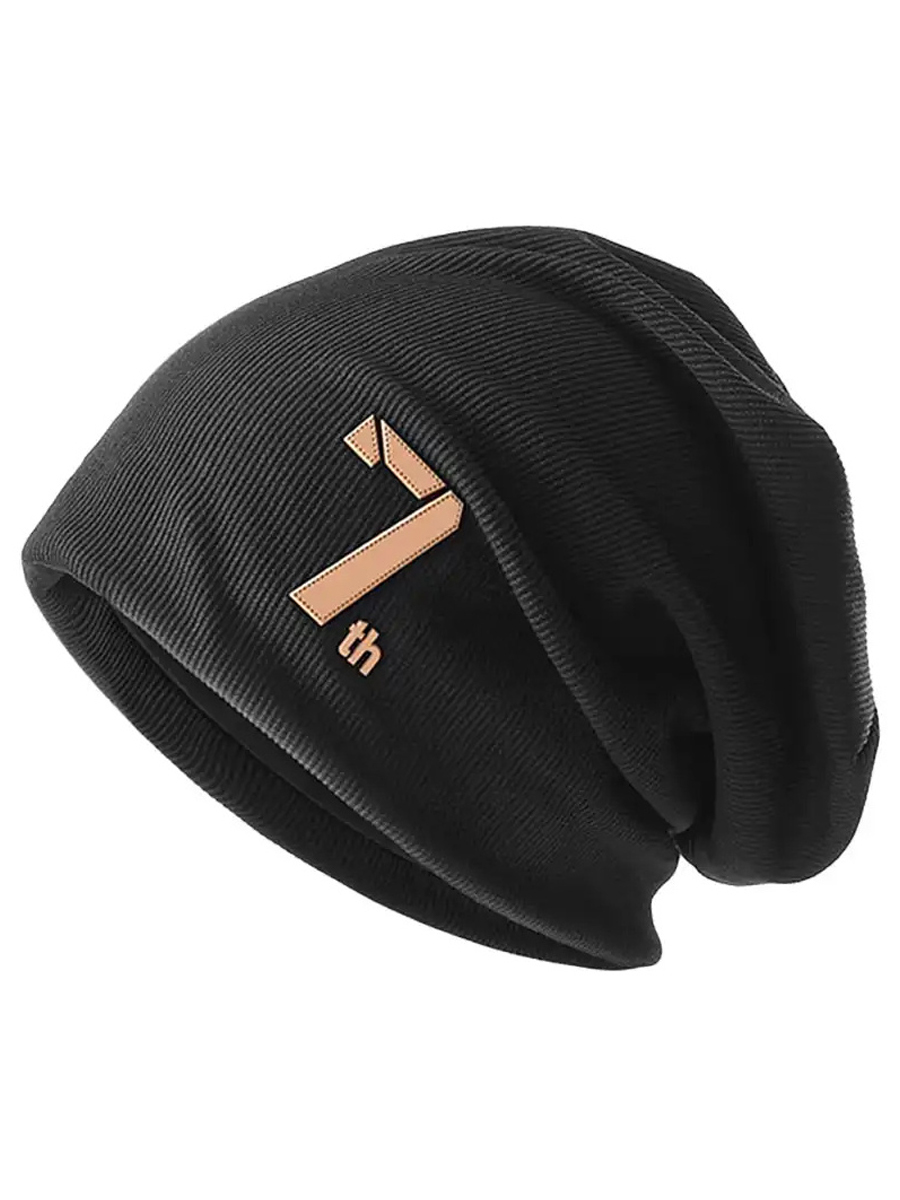 Шапка бини унисекс Skully DDM-334 black, р.55-60